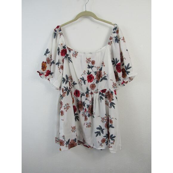 NWT Lot of 3 Shirt Blouses Size 14-16 Bloomchic Short Sleeve Floral Printed - Picture 3 of 9